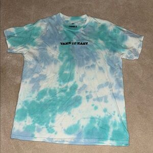 Blue Tie-Dye Short Sleeve Tee